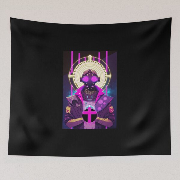 Item preview, Synthwave cyberpunk priest designed and sold by RESToRAPTOR.