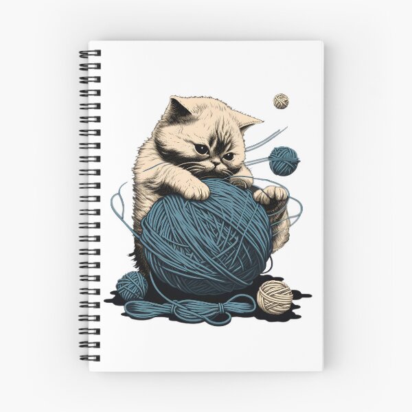 Item preview, Cat playing with a ball of string designed and sold by AHthatIsNice.