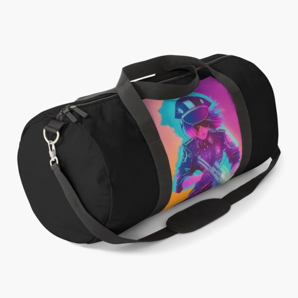 Item preview, Synthwave cyberpunk girl cop designed and sold by RESToRAPTOR.