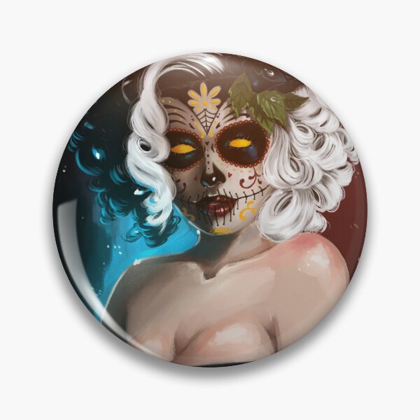 Item preview, Pin-up Sugar Skull designed and sold by Maku Felix.