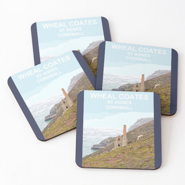 Item preview, Wheal Coates St Agnes Cornwall. Cornish gift. Travel poster designed and sold by BarbaraGlebska.