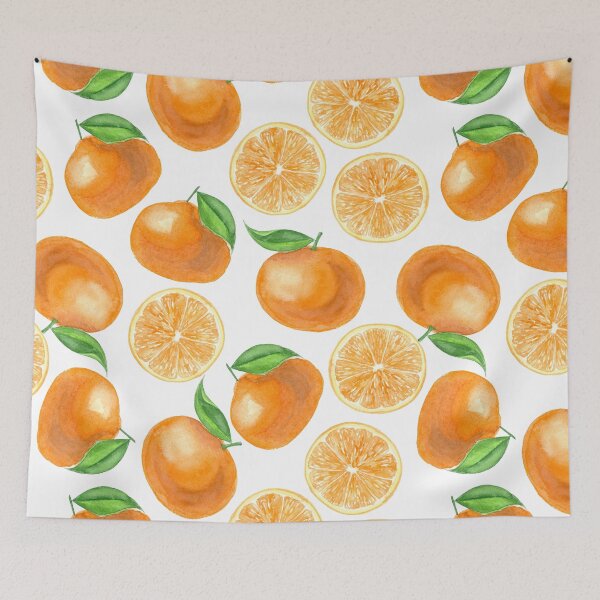 Item preview, Watercolor tangerines designed and sold by Katerina Mitkova Kirilova.