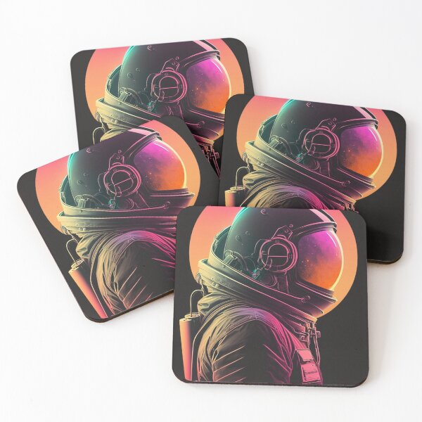 Item preview, Synthwave cyberpunk astronaut designed and sold by RESToRAPTOR.