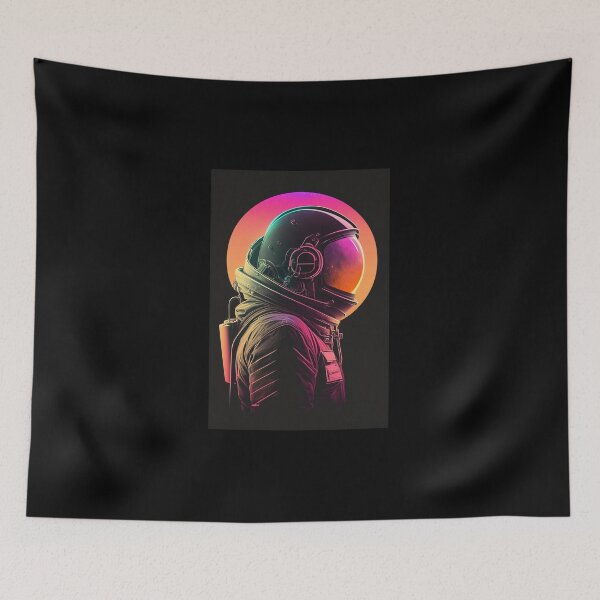 Item preview, Synthwave cyberpunk astronaut designed and sold by RESToRAPTOR.