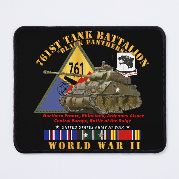 Item preview, Army - 761st Tank Battalion - Black Panthers - w Tank w SSI WWII EU SVC designed and sold by Military Insignia Products.