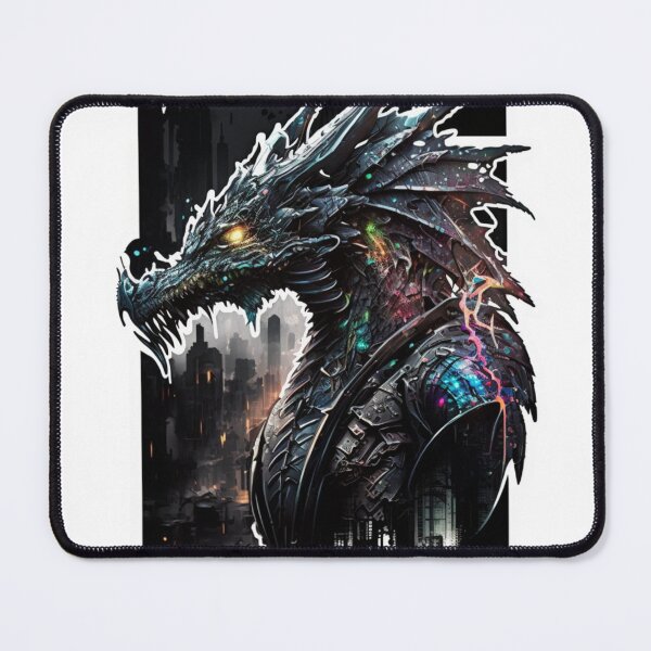 Item preview, Sci-fi metal dragon, cyber style designed and sold by Digital-Space.