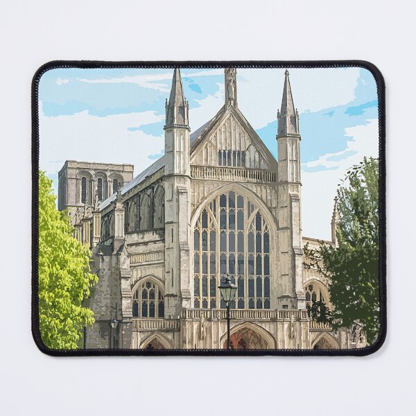Item preview, Winchester Cathedral Hampshire. Travel poster designed and sold by BarbaraGlebska.