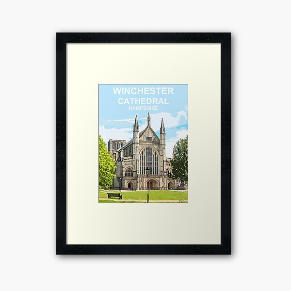 Artikel-Vorschau von Kathedrale von Winchester Hampshire. Reiseplakat, designt und verkauft von BarbaraGlebska.