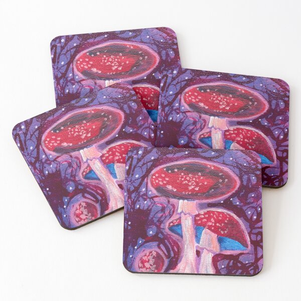 Item preview, Cottage core mushroom painting designed and sold by LaineFinch.