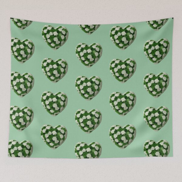 Artikelvorschau, Green Flower Bouquet Heart entworfen und verkauft von Digiheart.