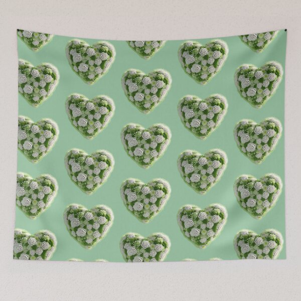 Artikelvorschau, Green Roses Heart entworfen und verkauft von Digiheart.