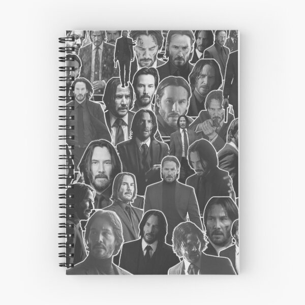 Item preview, Keanu Reeves Canadian actor John Wick Gray scale Version Aesthetic Collage - 3 designed and sold by creativille.