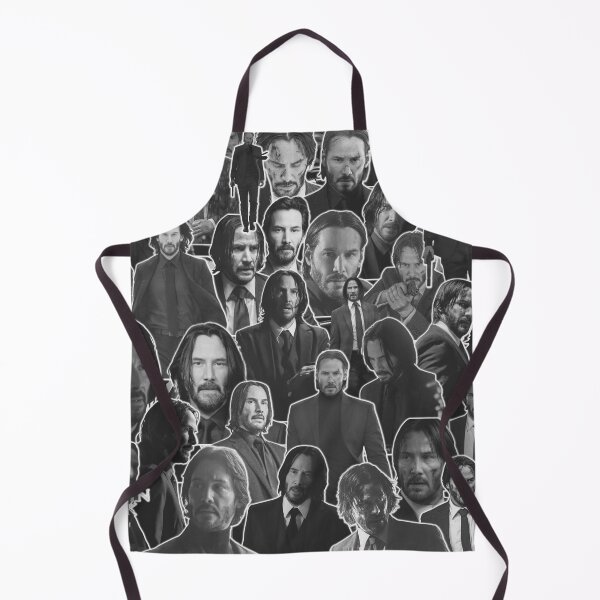 Item preview, Keanu Reeves Canadian actor John Wick Gray scale Version Aesthetic Collage - 3 designed and sold by creativille.