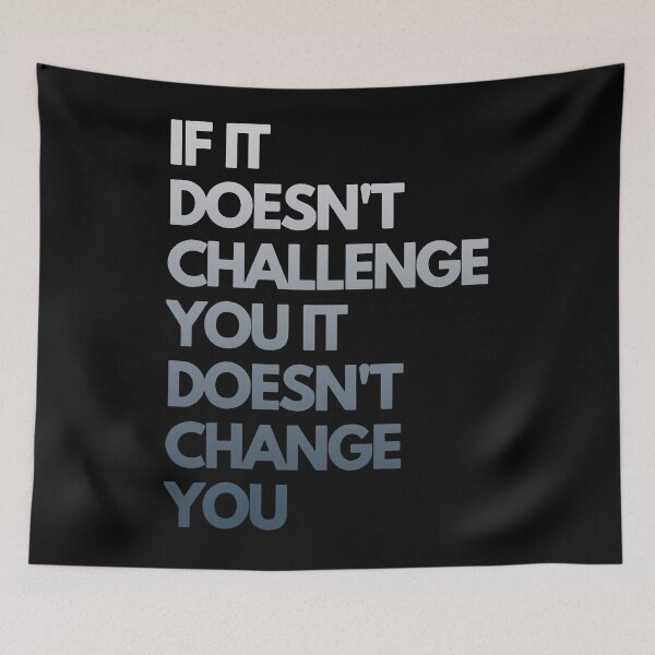 Item preview, If It Doesn't Challenge You Inspirational Motivational T-shirt designed and sold by JudyMann8258.