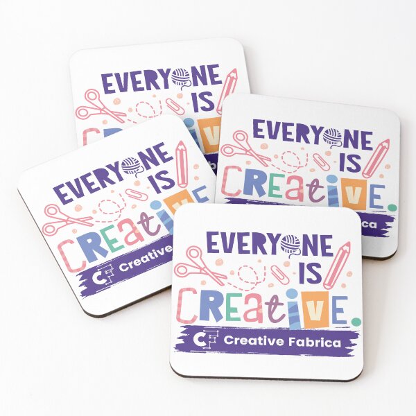Item preview, Creative Fabrica "Everyone is Creative" Quote designed and sold by CFMerch.