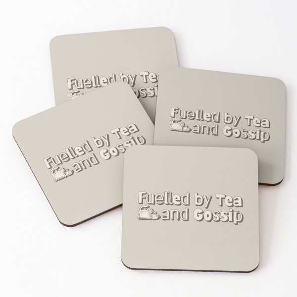 Item preview, Fun Fuelled by Tea And Gossip Slogan designed and sold by TrulyEpoque.