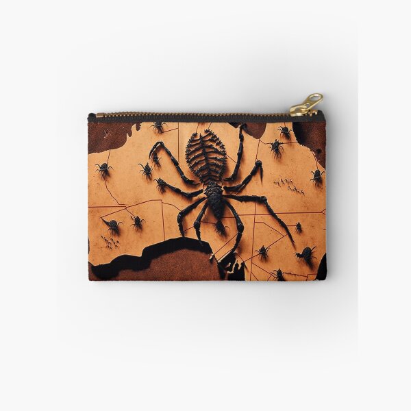Item preview, Australia map with wild nature, giant spiders snakes and crocodile, designed and sold by Abdullah6251.
