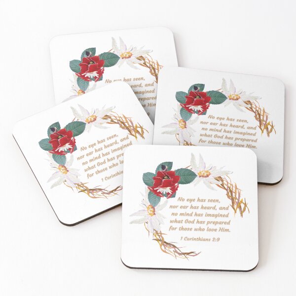 Item preview, 1 Corinthians 2:9 No eye has seen, nor ear has heard, and no mind has imagined what God has prepared for those who love Him designed and sold by FlutterByH.