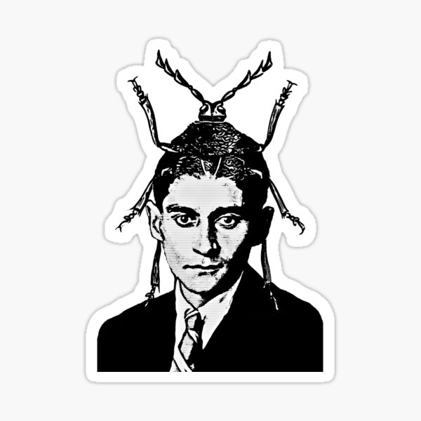 Franz Kafka Metamorphizes Sticker