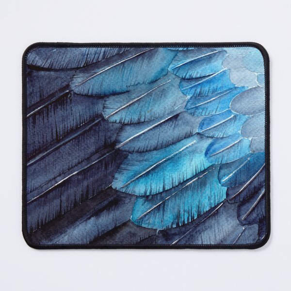 Item preview, Watercolor blue bird feathers designed and sold by MaryWatercolor.
