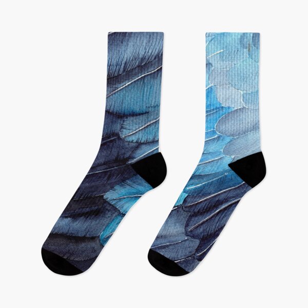Item preview, Watercolor blue bird feathers designed and sold by MaryWatercolor.