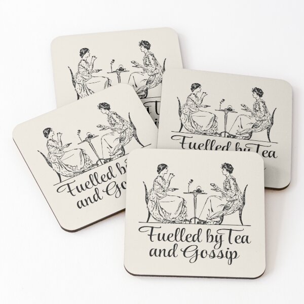 Item preview, Fuelled by Tea And Gossip Fun Slogan designed and sold by TrulyEpoque.
