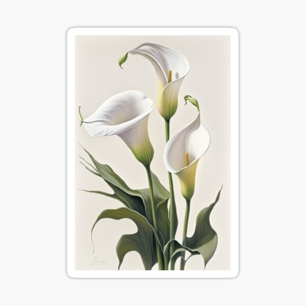 Item preview, White Calla Lilies  designed and sold by Vanover Designs.