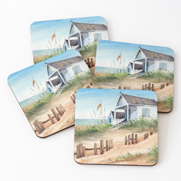 Item preview, Watercolor beach summer house designed and sold by MaryWatercolor.