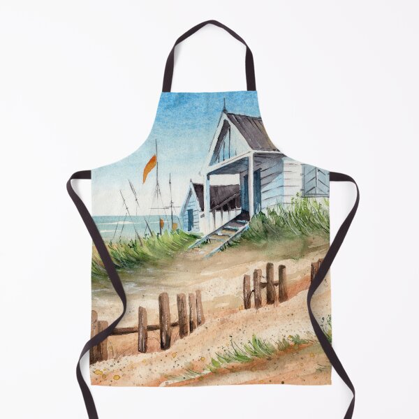 Item preview, Watercolor beach summer house designed and sold by MaryWatercolor.