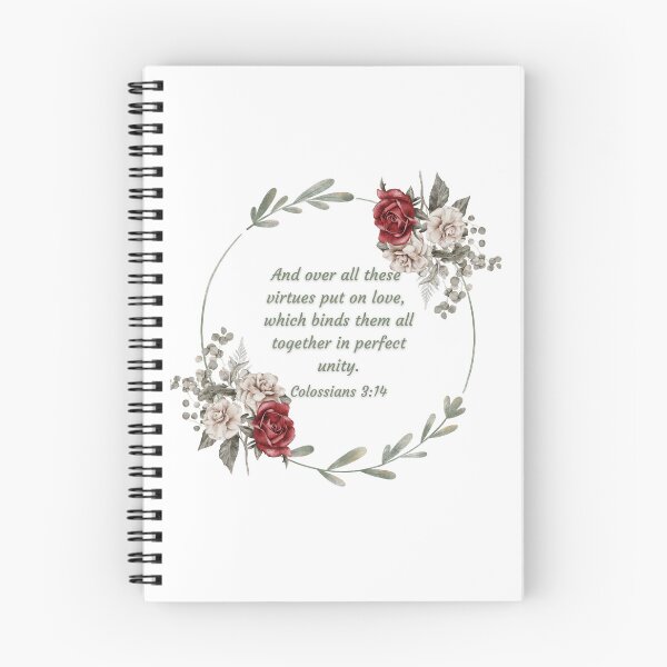Item preview, Colossians 3:14 And over all these virtues put on love, which binds them all together in perfect unity designed and sold by FlutterByH.
