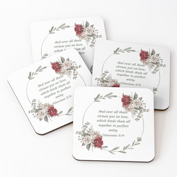 Item preview, Colossians 3:14 And over all these virtues put on love, which binds them all together in perfect unity designed and sold by FlutterByH.