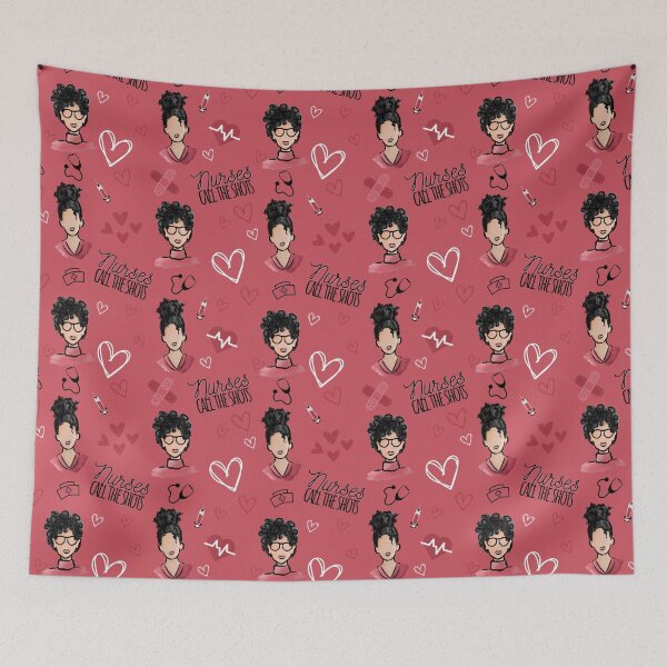 Item preview, Nurses Call the Shots (Black) designed and sold by Curly-Cuties.