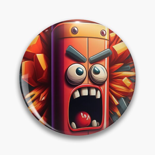 Item preview, Colorful Cartoon Angry Dynamite Stick Design designed and sold by EnzoZs.