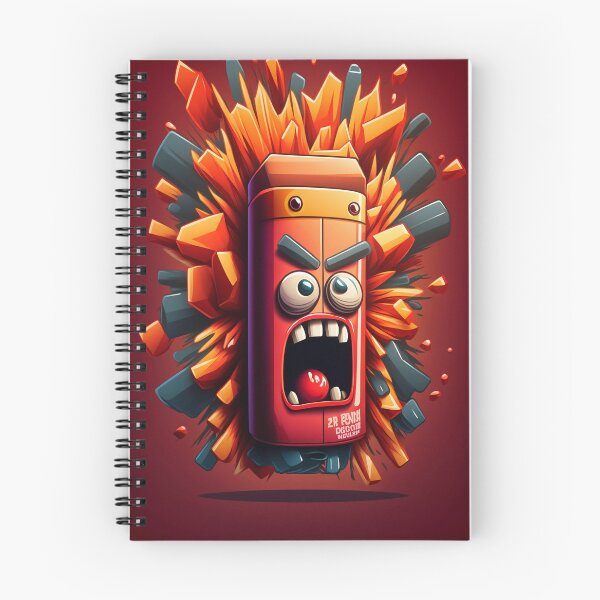 Item preview, Colorful Cartoon Angry Dynamite Stick Design designed and sold by EnzoZs.