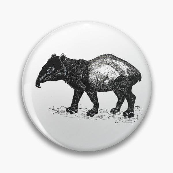 Item preview, Nosey Tapir sniffing around designed and sold by angipangi7.