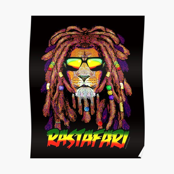 RASTAFARI LION Poster