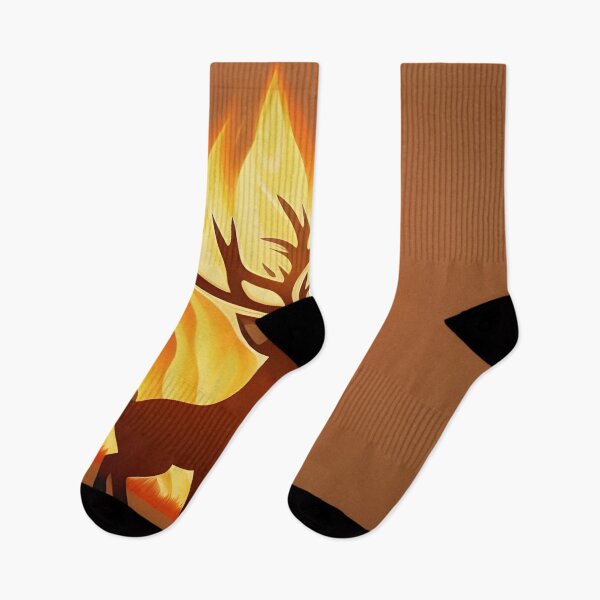 Aperçu de l'œuvre Cerf élément feu, minimaliste, Ai Generated Art créée et vendue par ACC .