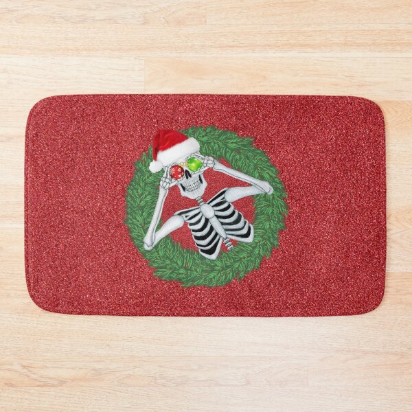 Item preview, Funny Christmas Skeleton Wreath Ornaments designed and sold by DeerSpirit.