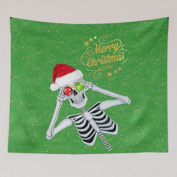Item preview, Funny Christmas Skeleton Wreath Ornaments designed and sold by DeerSpirit.