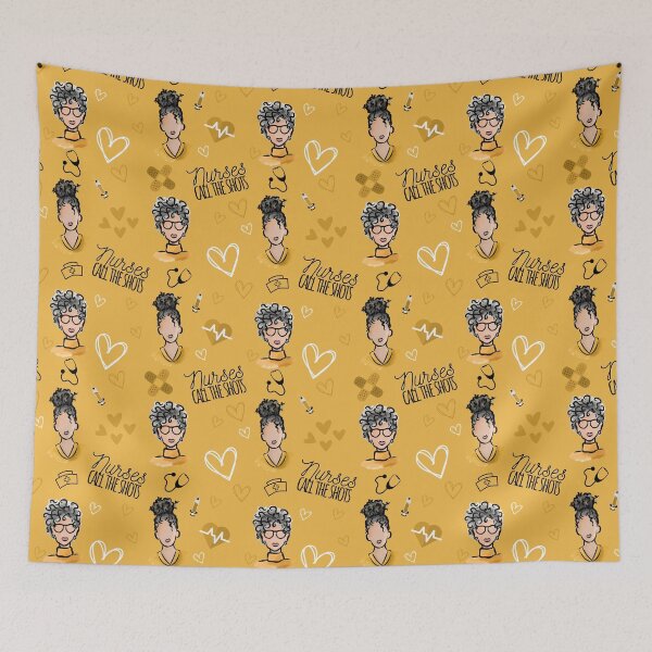 Item preview, Nurses Call the Shots (Gray) designed and sold by Curly-Cuties.