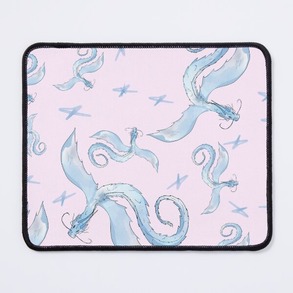 Item preview, licht blue dragon pink pastel designed and sold by oniadragon.