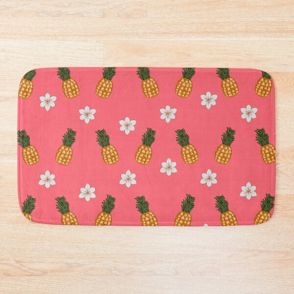 Item preview, Pineapple & Crocus Hawaiian Against Salmon Background Color designed and sold by Gumblebee Design.