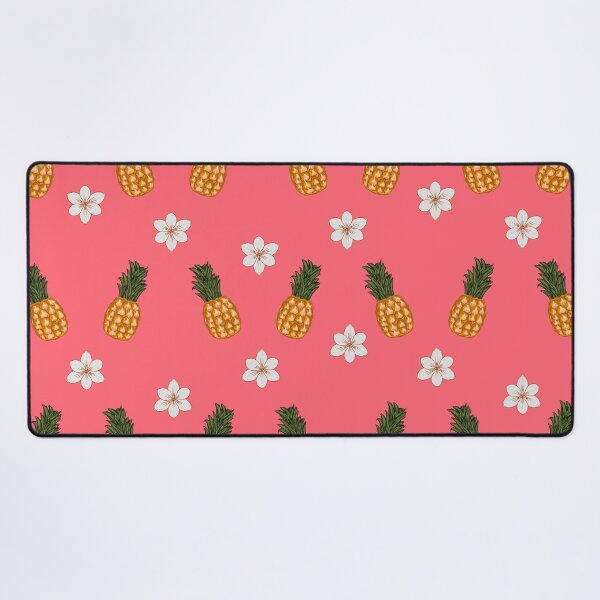 Item preview, Pineapple & Crocus Hawaiian Against Salmon Background Color designed and sold by Gumblebee Design.