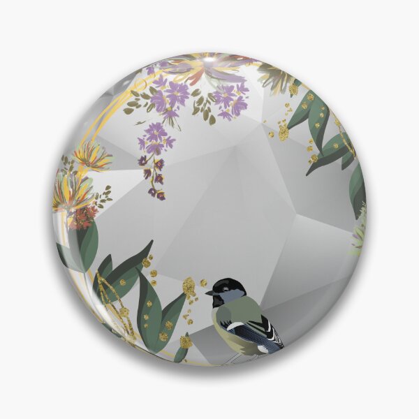 Artikelvorschau, Blumenkranz mit einem Vogel entworfen und verkauft von tomorrowsart.