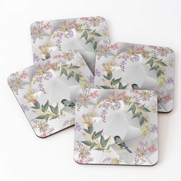 Item preview, Floral Wreath with a Bird designed and sold by tomorrowsart.