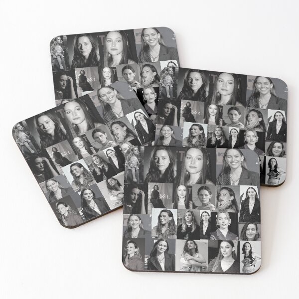 Item preview, Victoria Pedretti American actress Square Photos Black and White  Aesthetic Collage - 6 designed and sold by creativille.