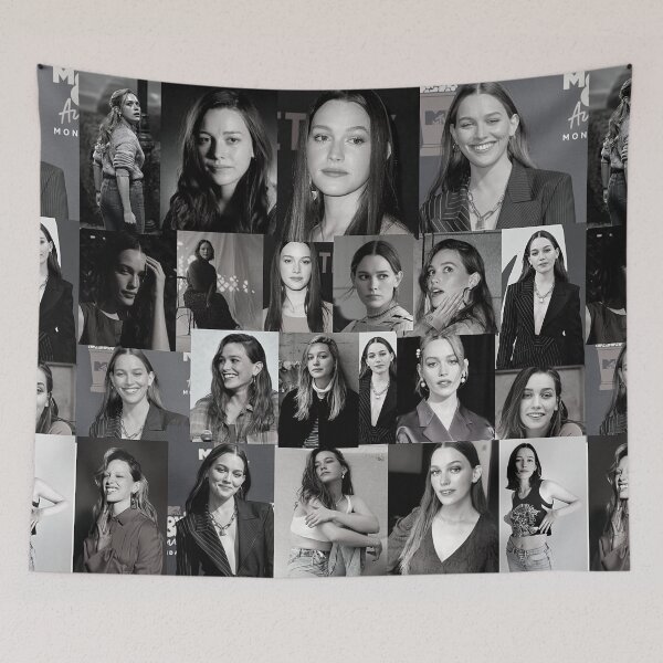 Item preview, Victoria Pedretti American actress Square Photos Black and White  Aesthetic Collage - 6 designed and sold by creativille.