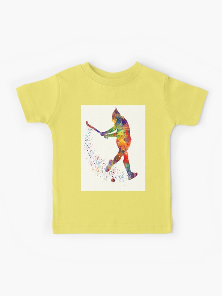 Girl Field Hockey Player Watercolor Sport