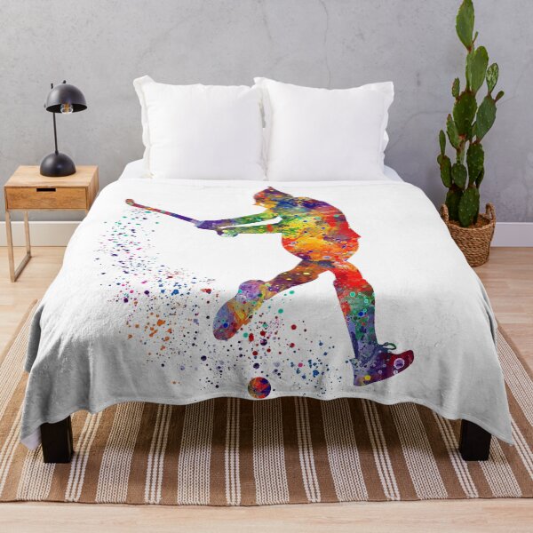 Artikelvorschau, Mädchen Feldhockeyspieler Aquarell Sport entworfen und verkauft von LotusGifts.