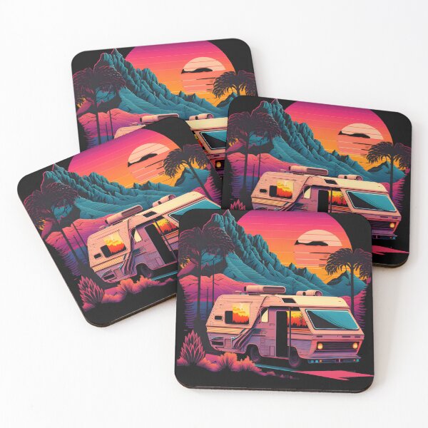 Item preview, Vintage Motorhome Mountains Camping Retro Vacation designed and sold by togetherShirts.